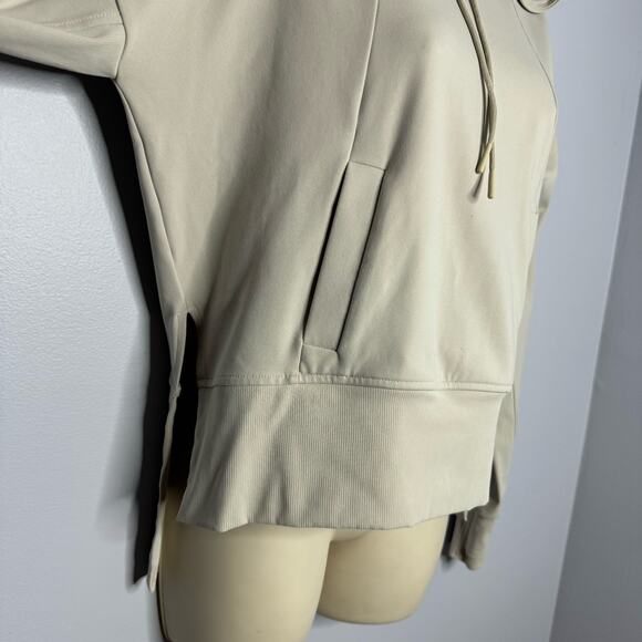 Athleta Mission Hoodie Drawstring Abalone Grey Hi Low Casual Size XS - Picture 5 of 10